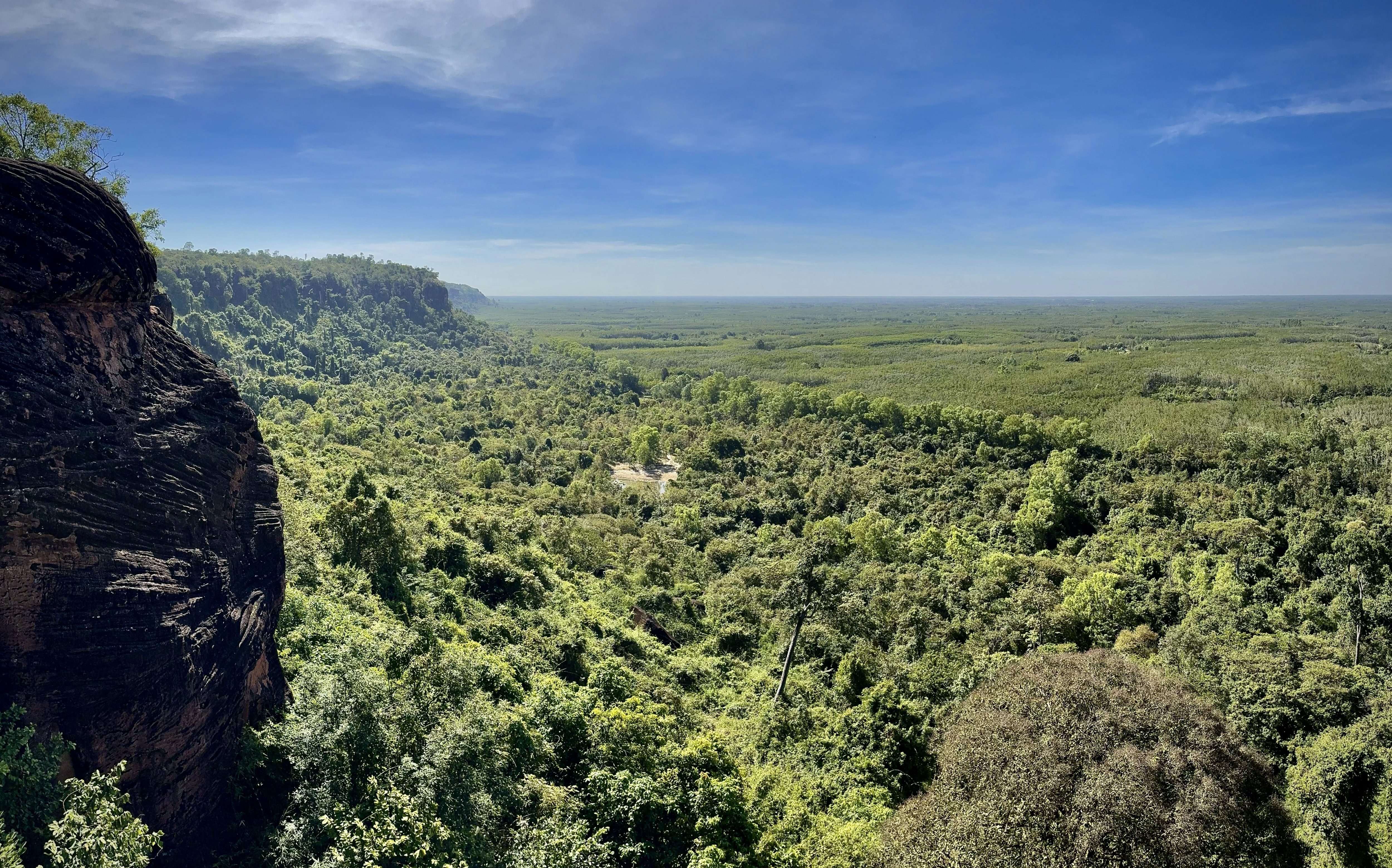 View to Korat plateau, Thailand