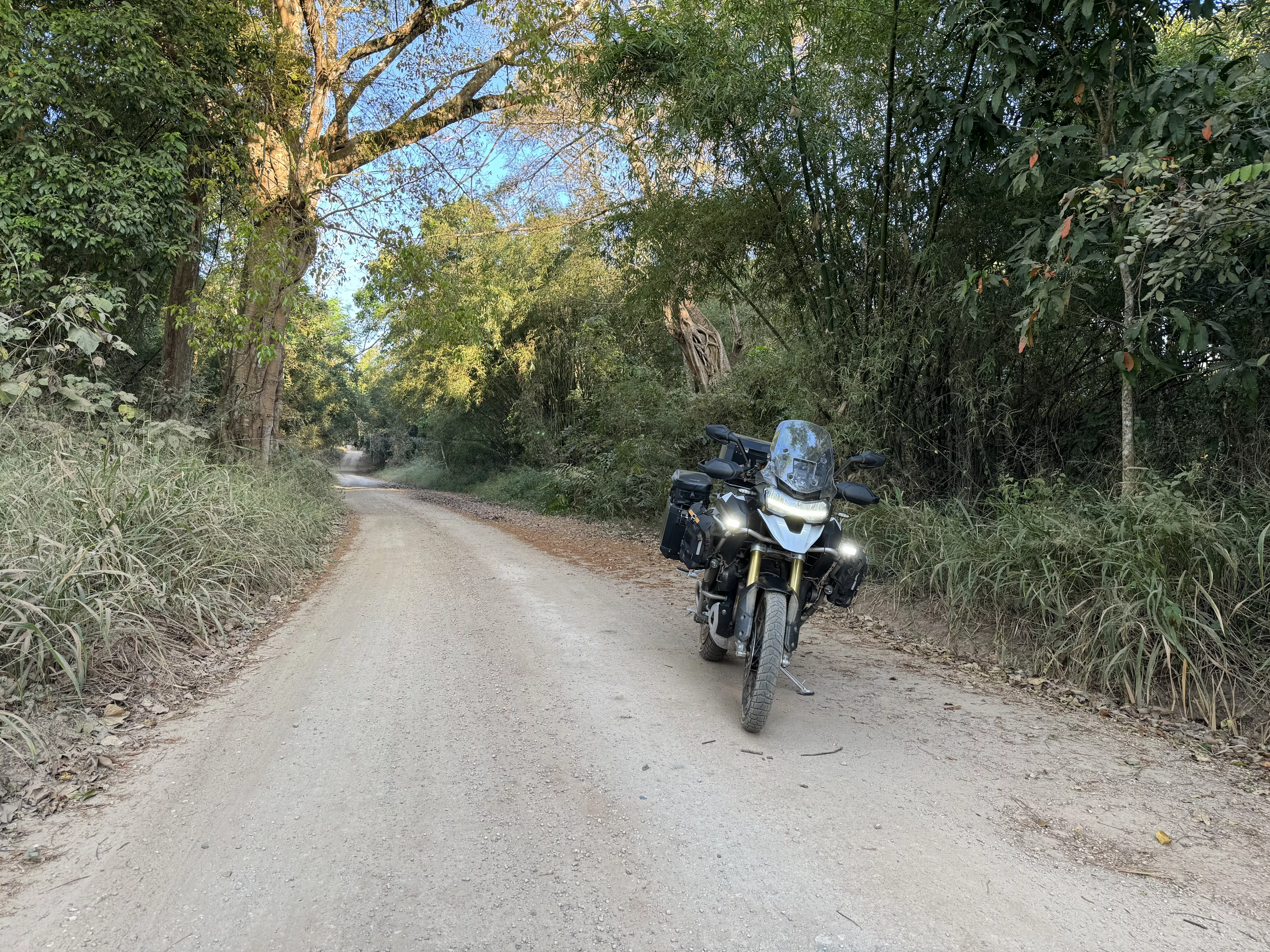 Triumph Tiger 1200 Rally Explorer off-road riding in Thailand