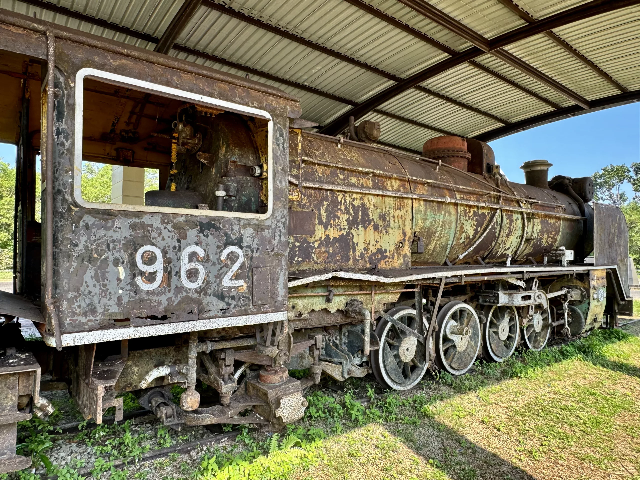 Old steam train, Khao Fa Chi, Ranong, Thailand