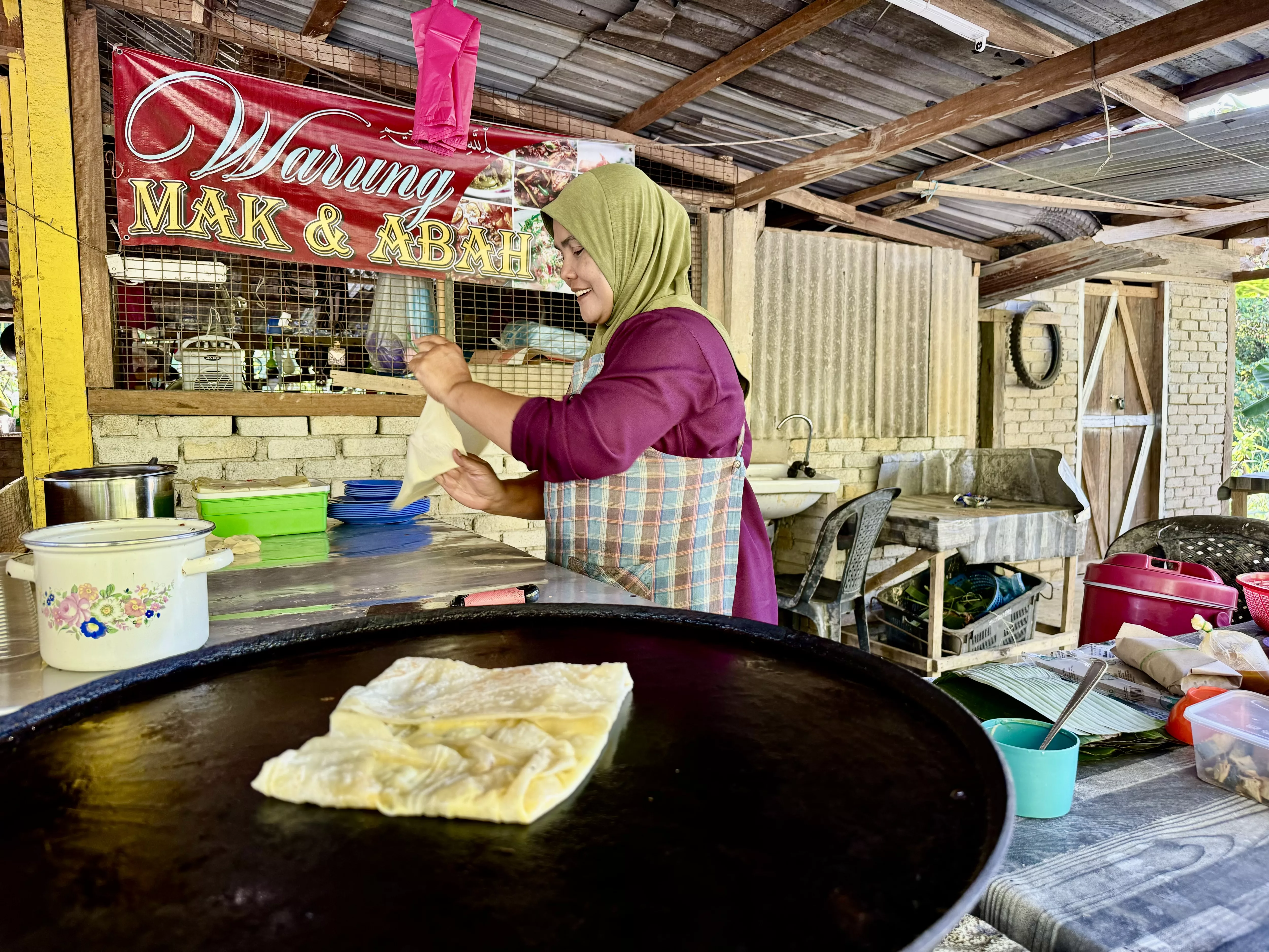 Roti shop, Kampung Batu Lapan, Baling, Malaysia