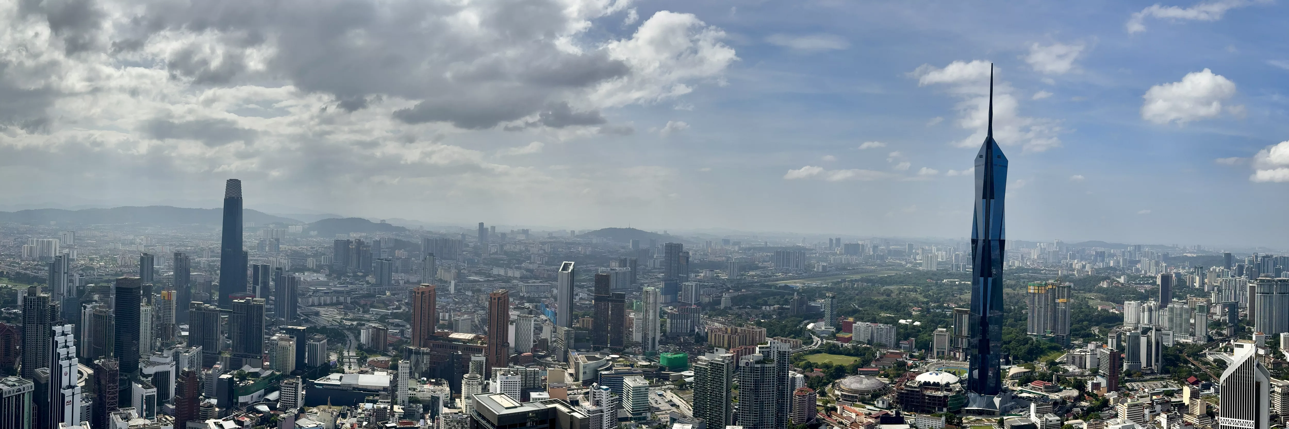 Panorama shot with Merdeka 118, Kuala Lumpur Malaysia