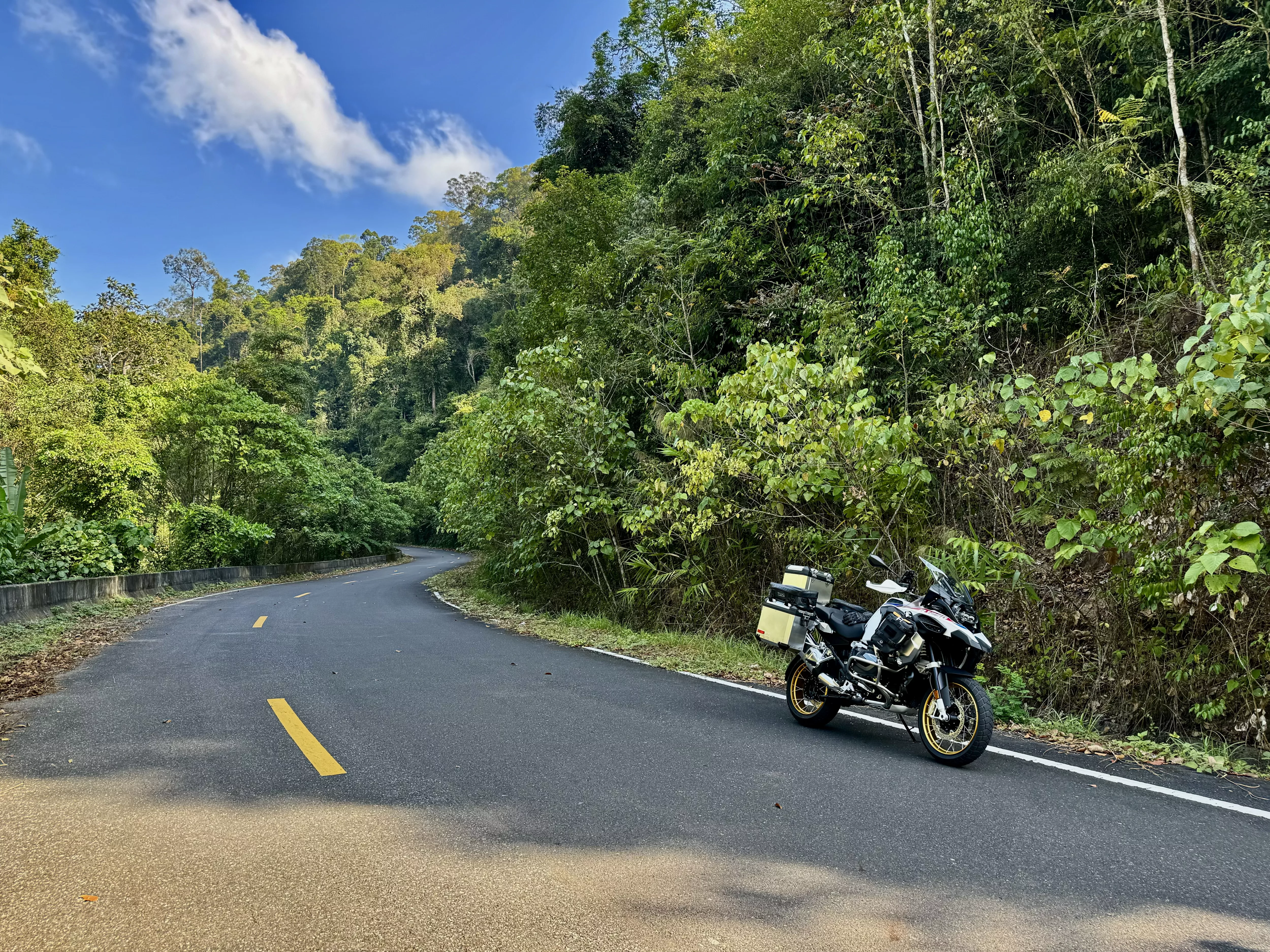 Rural road in Yala, Thailand