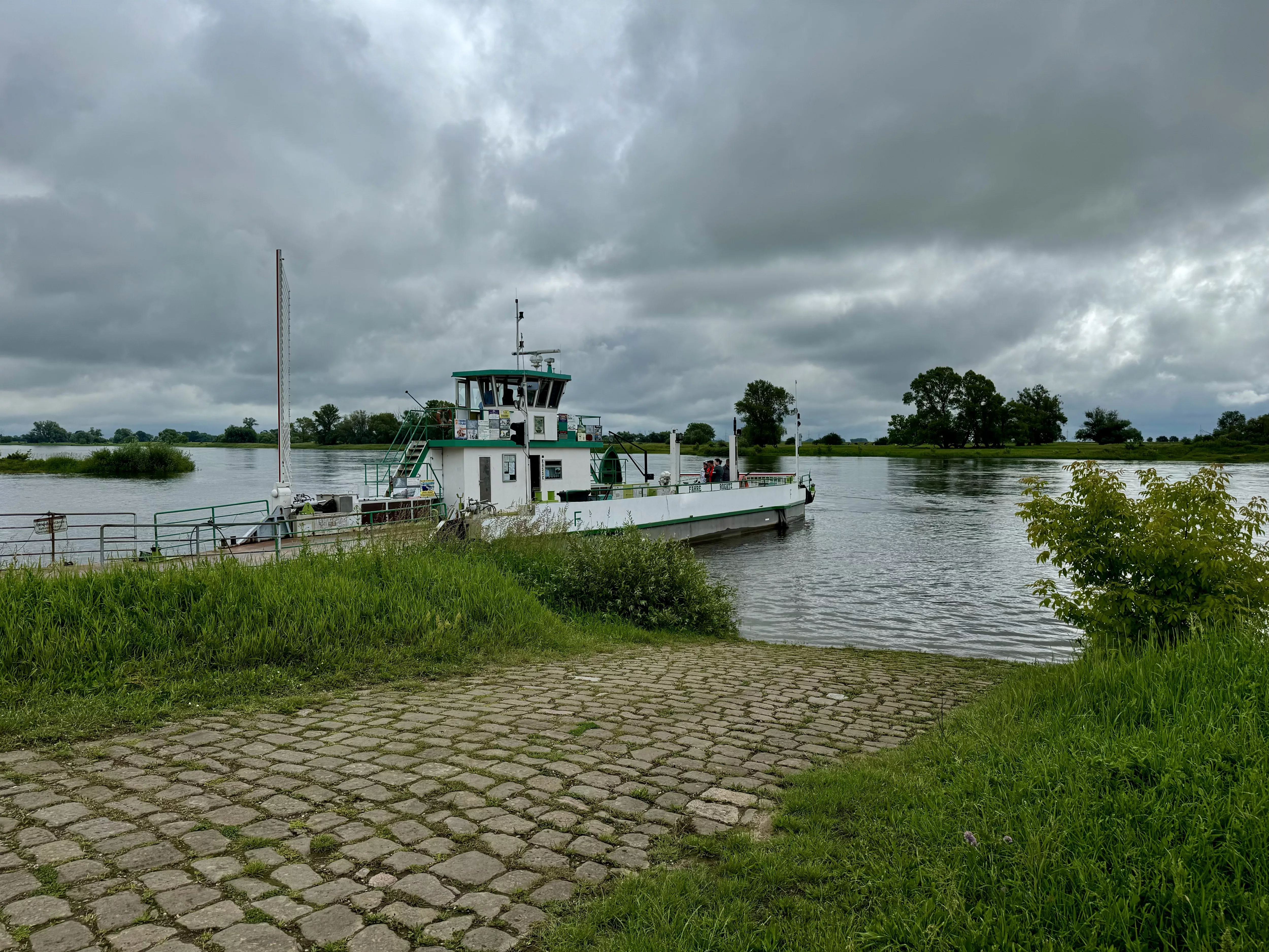 Rogätz,ferry across the Elbe