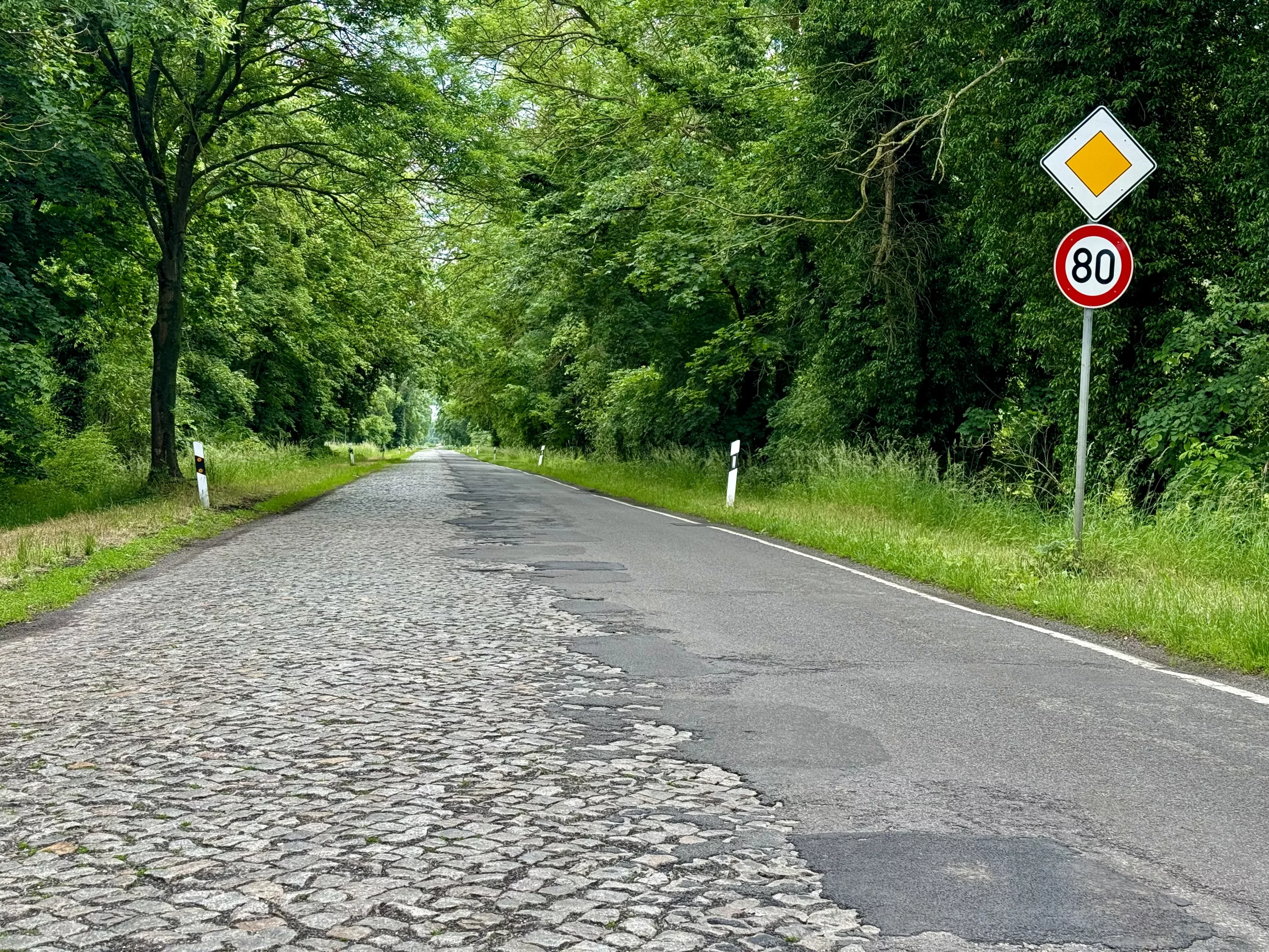Cobblestone road, Germany