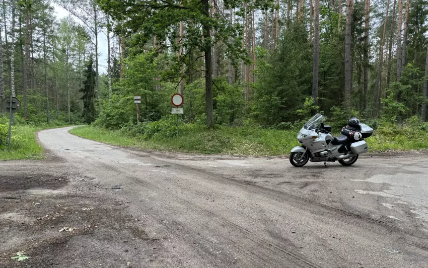 In the woods of Masuria, Poland BMWR1150 RT