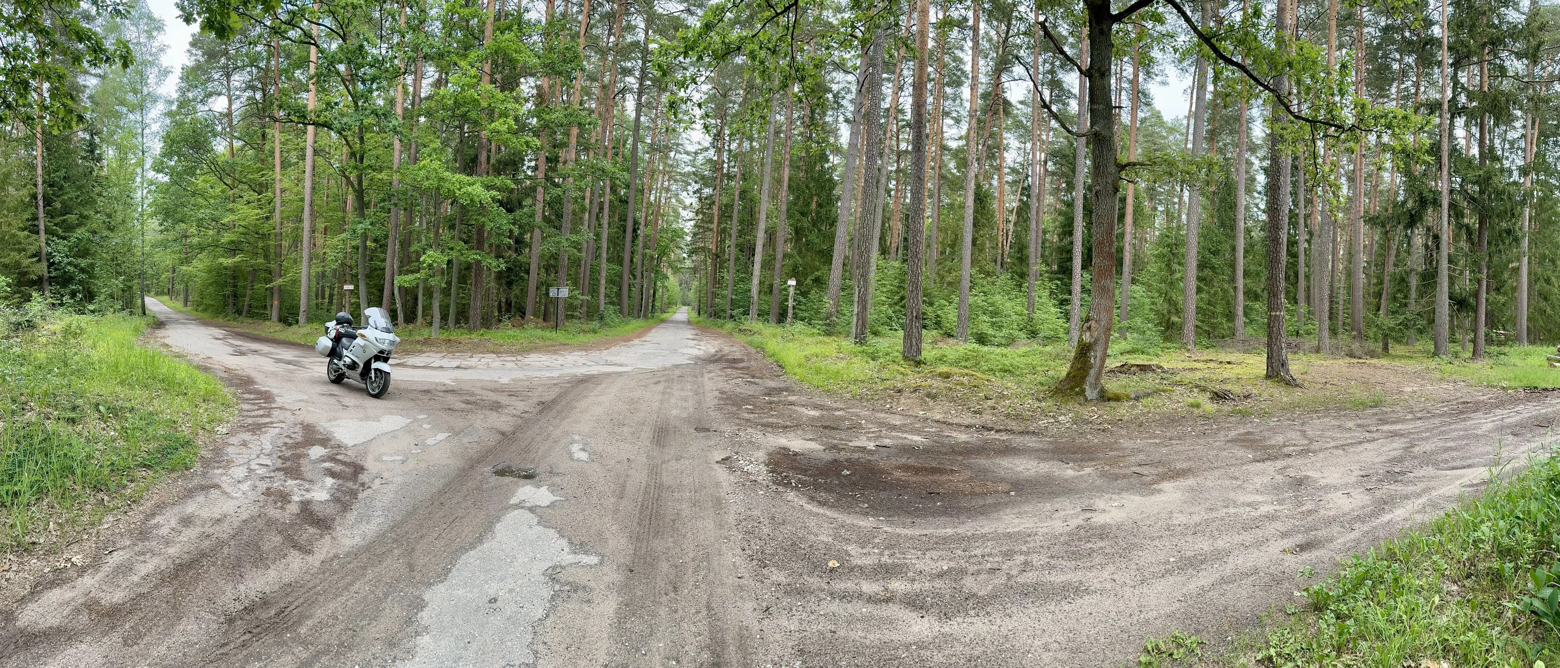 Small roads in the Masuria woods, Poland