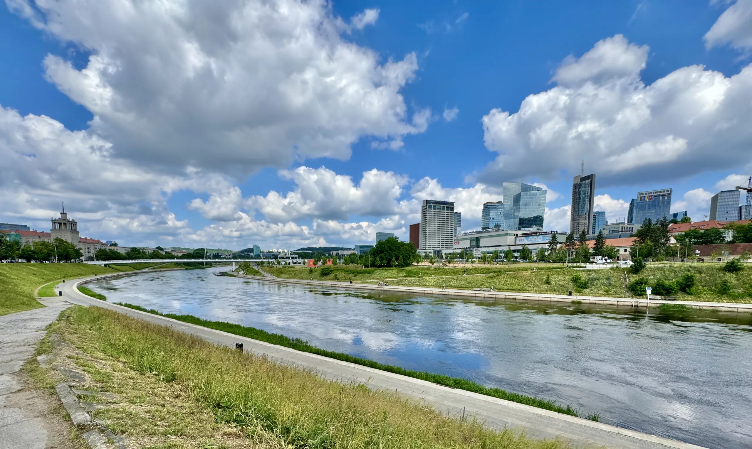 Nenis river Vilnius, Lithuania