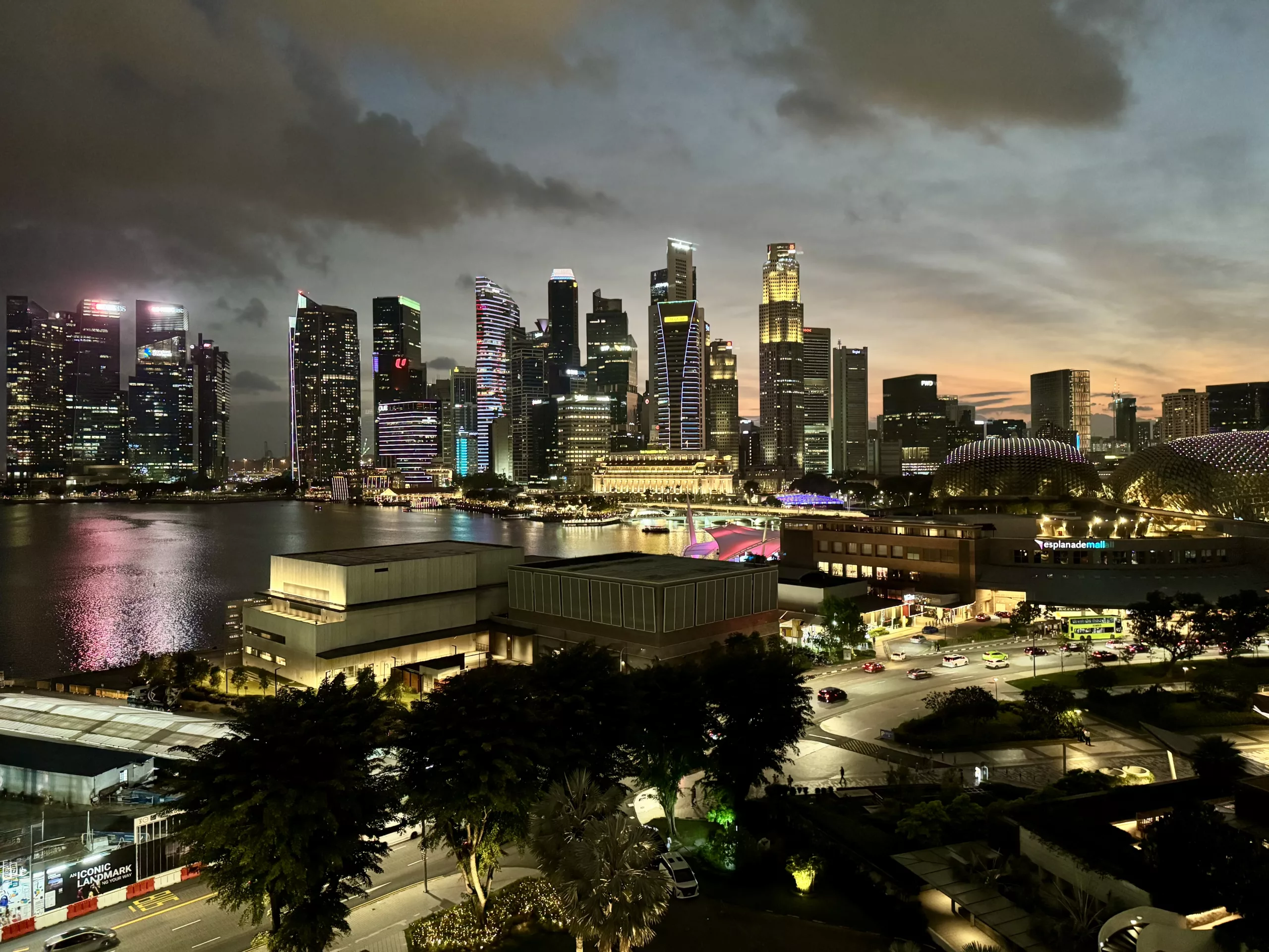 View to downtown Singapore