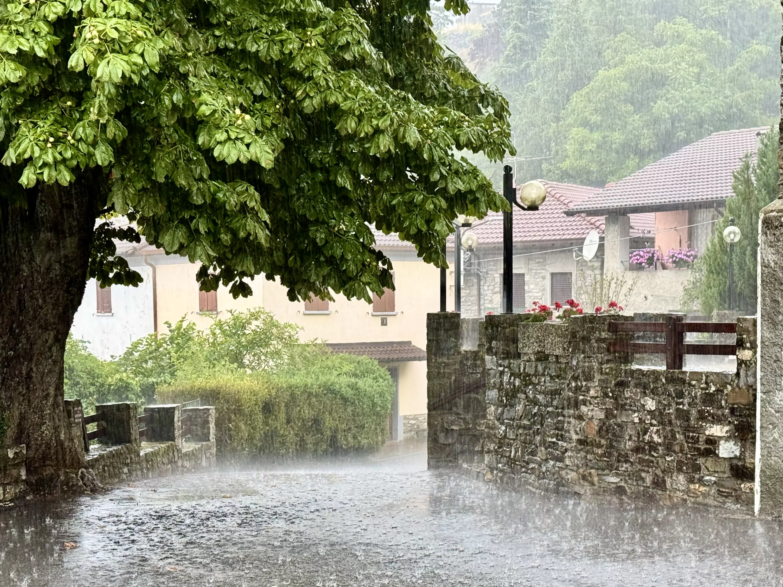 Pergola, Italy heavy rain
