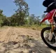 Honda CRF 300 Rally on a sand track in Thailand