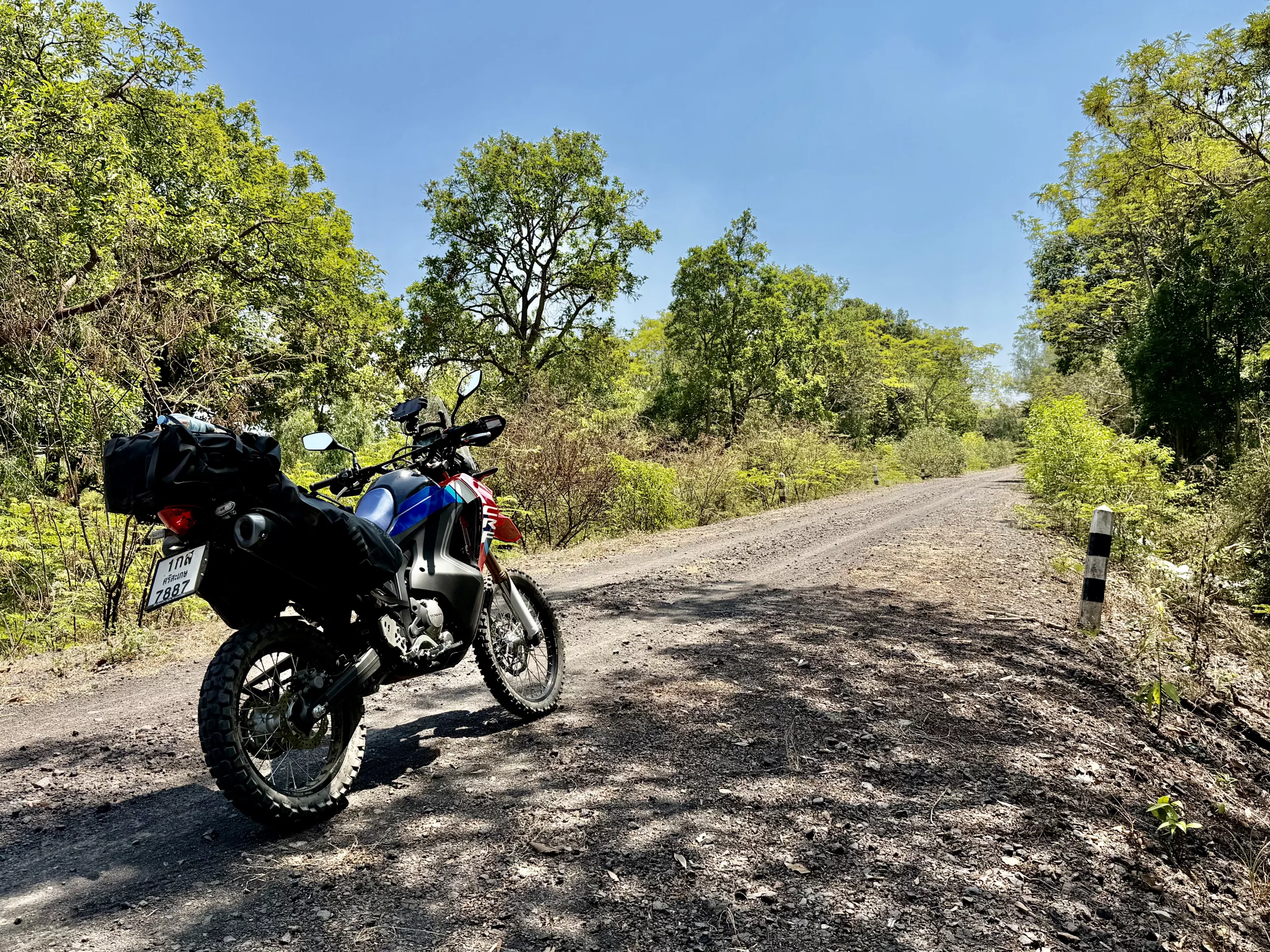Gravel road in Thailand