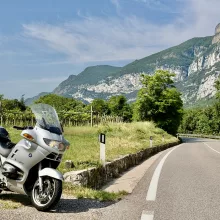 BMW R1150 RT on the SS12 in Italy