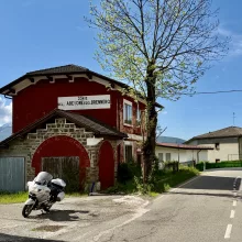 BMW R1150 RT on the SS12, Italy