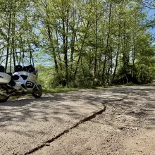 BMW R 1150 RT in Italy on bad mountain roads #dustysocks